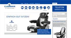 Desktop Screenshot of cleemann-sitze.de