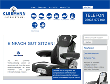 Tablet Screenshot of cleemann-sitze.de